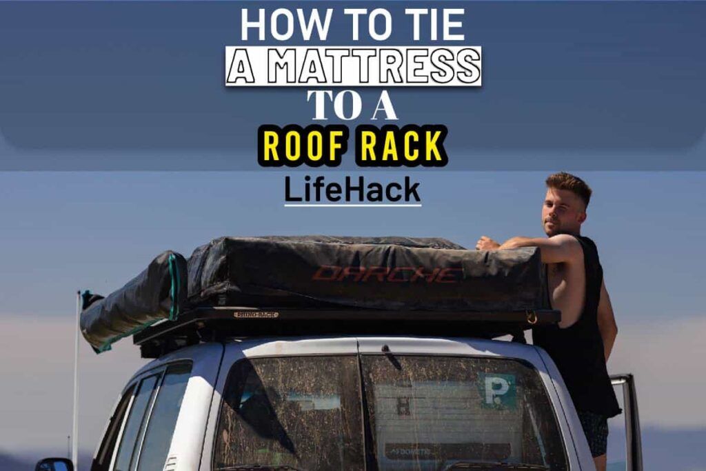 king mattress on roof rack
